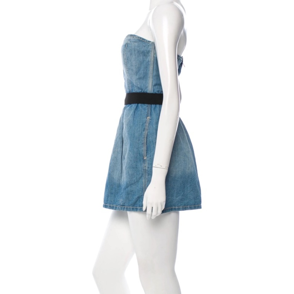 Chambray, strapless mini dress by Isabel Marant - Picture 2 of 3
